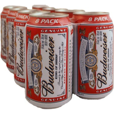 Budweiser 8 Pack 16 oz Cans