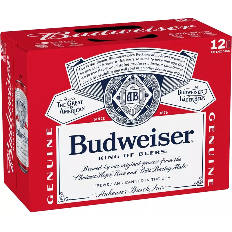 Budweiser 12 Pack 12 oz Cans