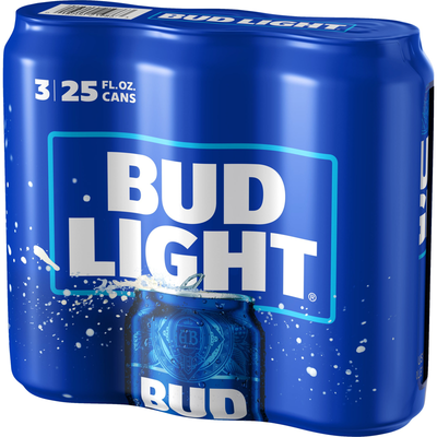 Bud Light 3 Pack 25oz Cans