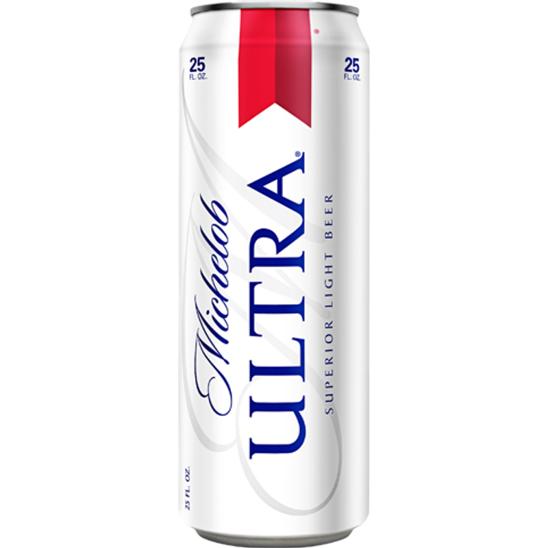 Michelob Ultra Light Beer 25oz Can