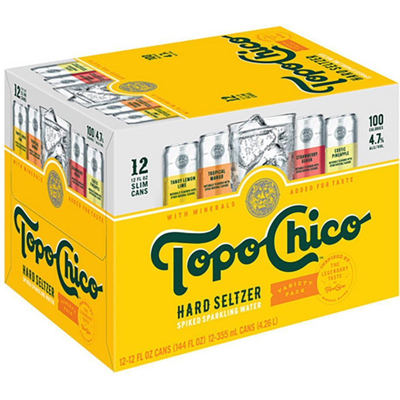 Topo Chico Hard Seltzer Variety 12 Pack 12oz Cans