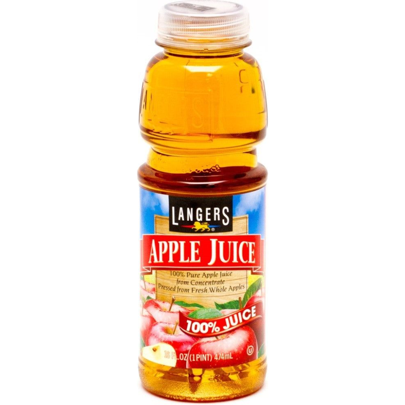 Langers Apple Juice 16oz Bottle