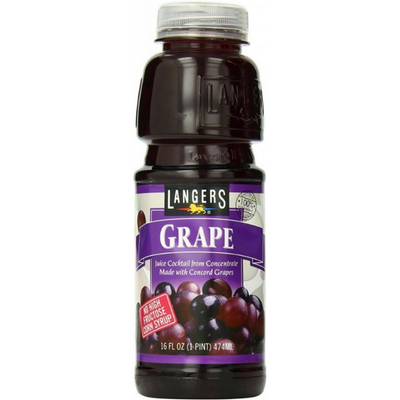 Langers Grape Juice 16oz Bottle