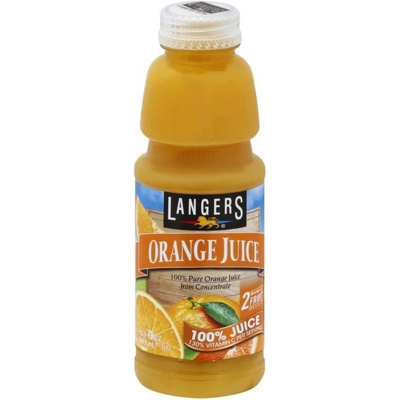 Langers Orange Juice 15.2oz Bottle