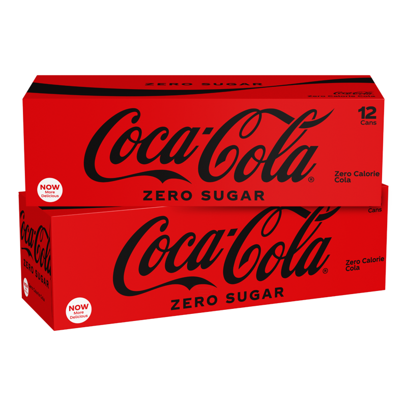 Coca-Cola Zero Sugar Zero Calorie Cola Fridge Pack 12 oz Box 12 Ct