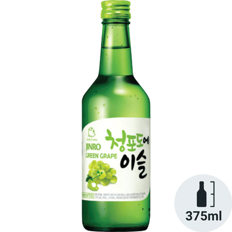 Jinro Green Grape Soju 375ml Bottle