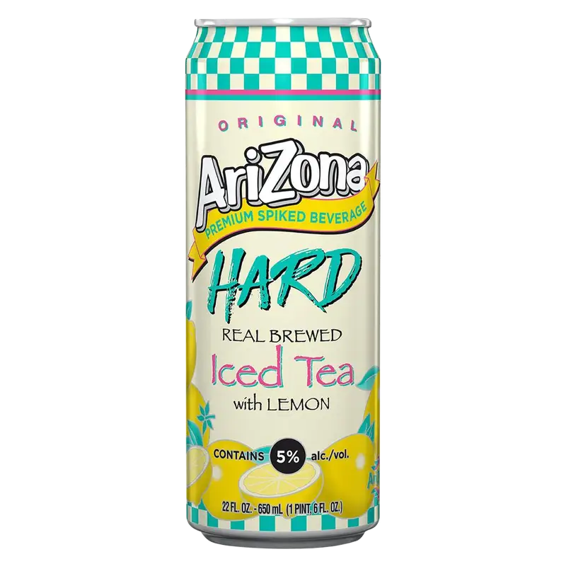 Arizona Hard Iced Tea With Lemon 650mL Can