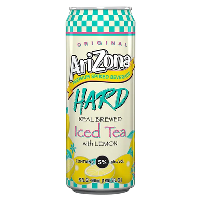 Arizona Hard Iced Tea With Lemon 650mL Can