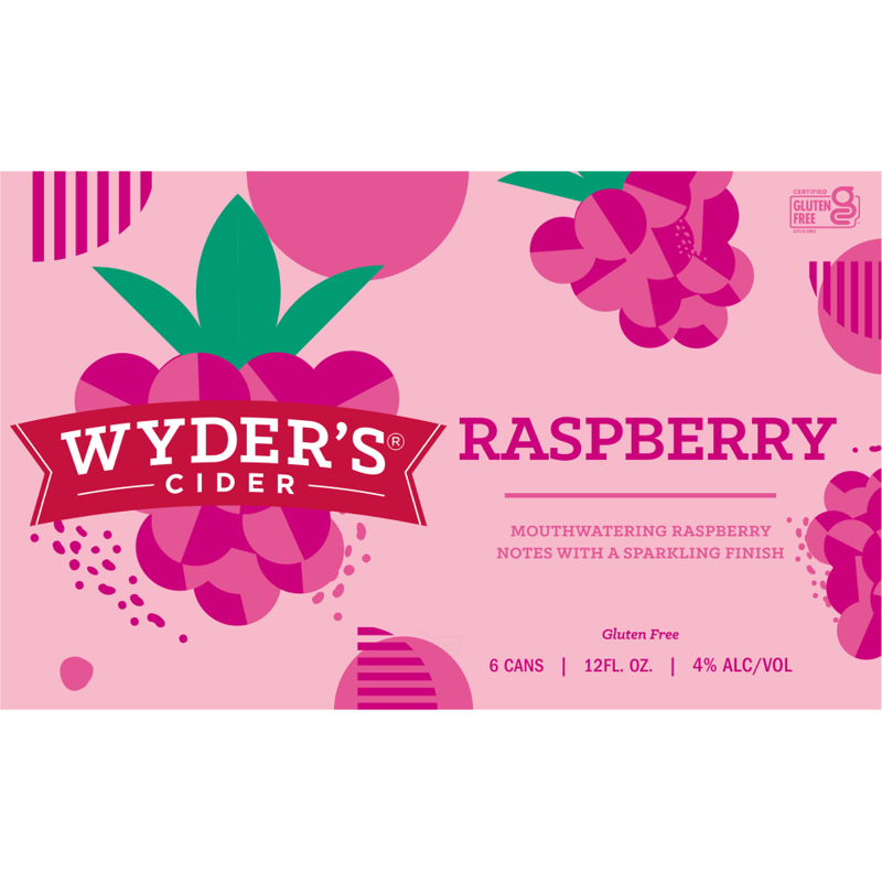 Wyders Dry Raspberry Cider 6x 12oz Bottles