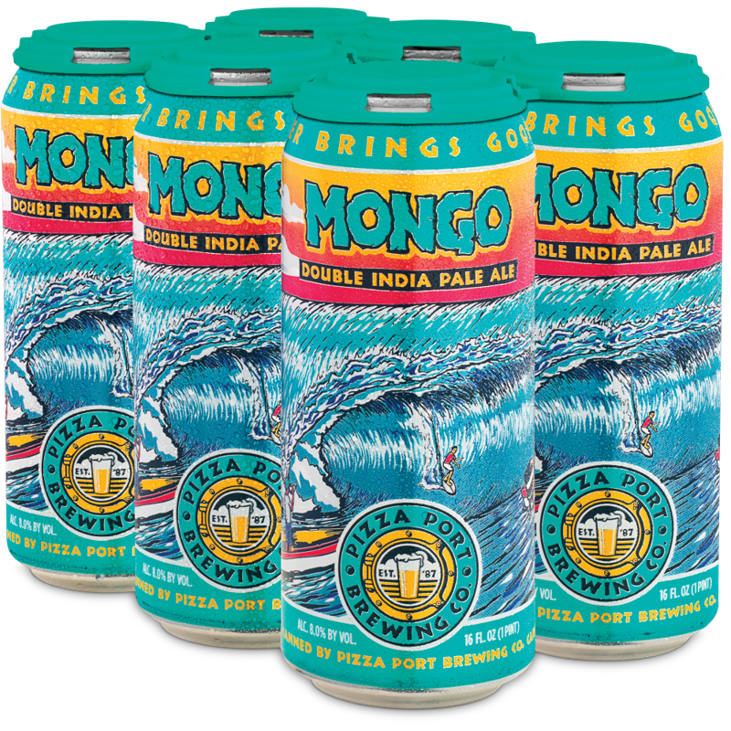 Pizza Port Mongo DIPA 16oz 6 Pack Can