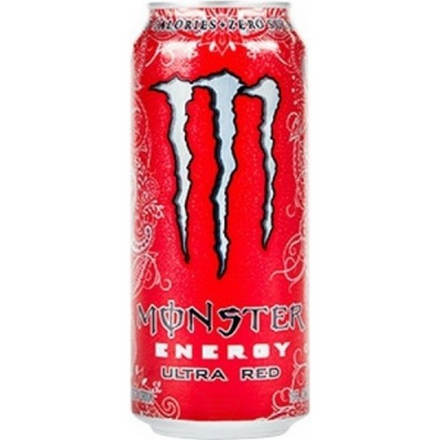 Monster Energy Energy Drink, Ultra Red 16oz Can