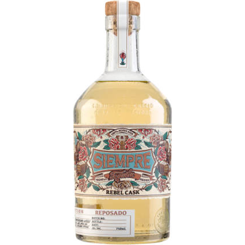 Siempre Rebel Cask Reposado Tequila 750ml Bottle