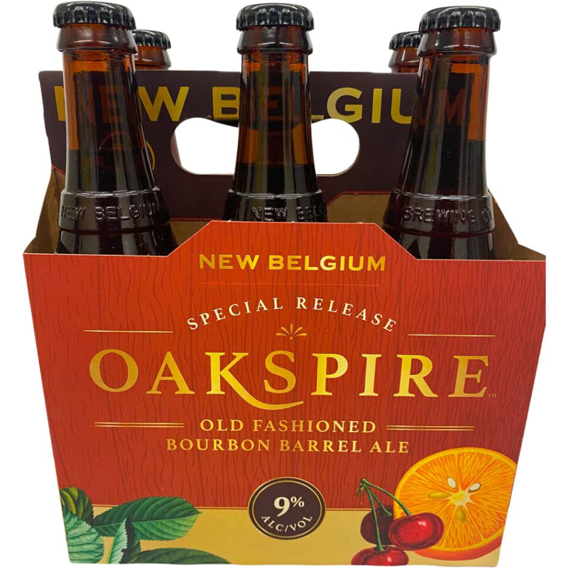 New Belgium/Knob Creek Collab Oakspire Bourbon Barrel Ale 6 Pack 12oz Bottles