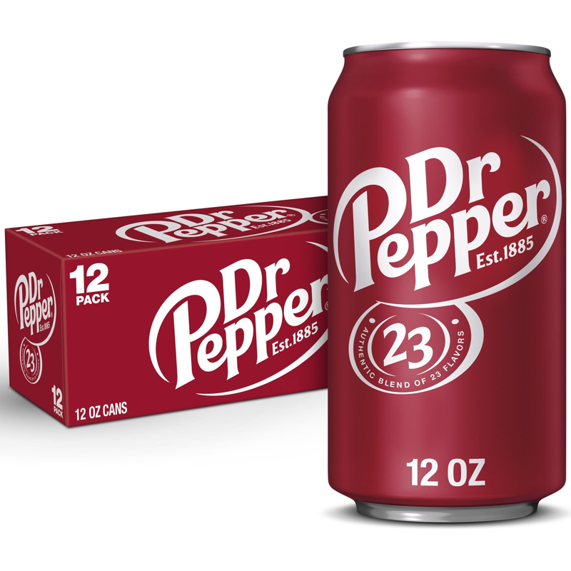 Dr Pepper Soda 12 Pack 12 oz Cans