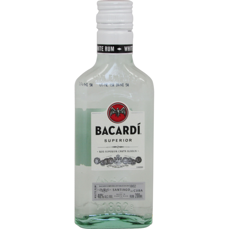 Bacardi Superior Light Rum 200mL