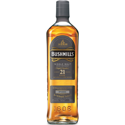 Bushmills Single Malt 21 Year Irish Whiskey 750mL