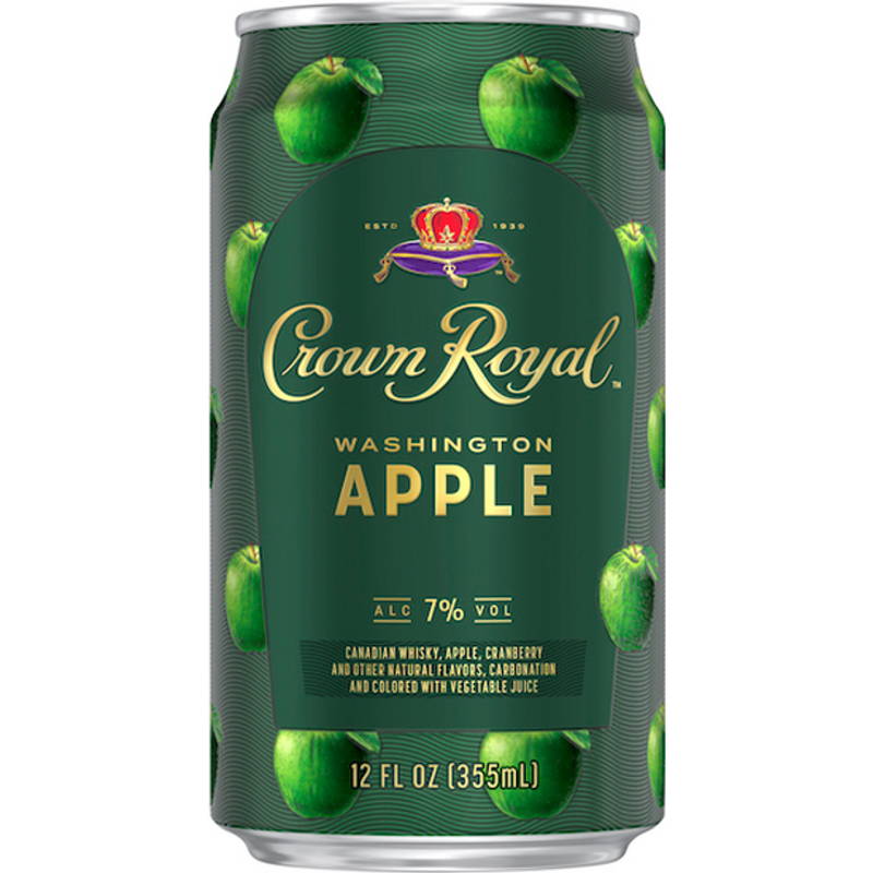 Crown Royal Washington Apple Canadian Whisky Cocktail 12oz Can