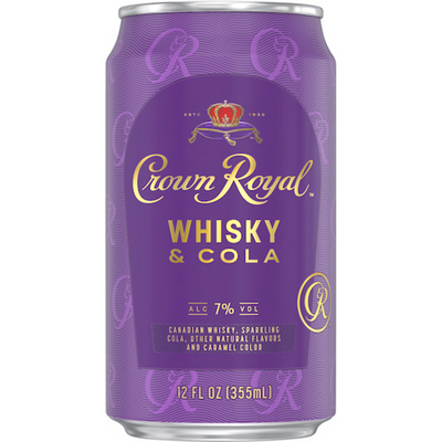 Crown Royal Whisky & Cola Cocktail 12oz Can