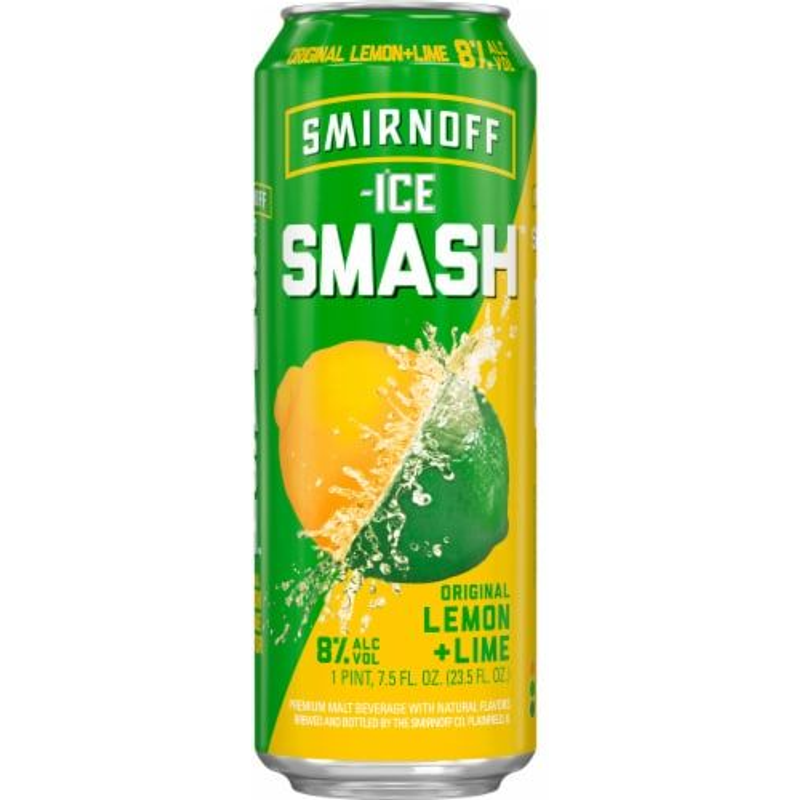 Smirnoff Ice Smash Hard Lemon Tea Malt Beverage 23.5oz Bottle