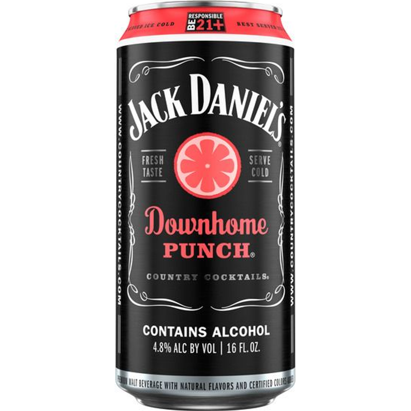 Jack Daniels Country Cocktails Downhome Punch 16oz Can