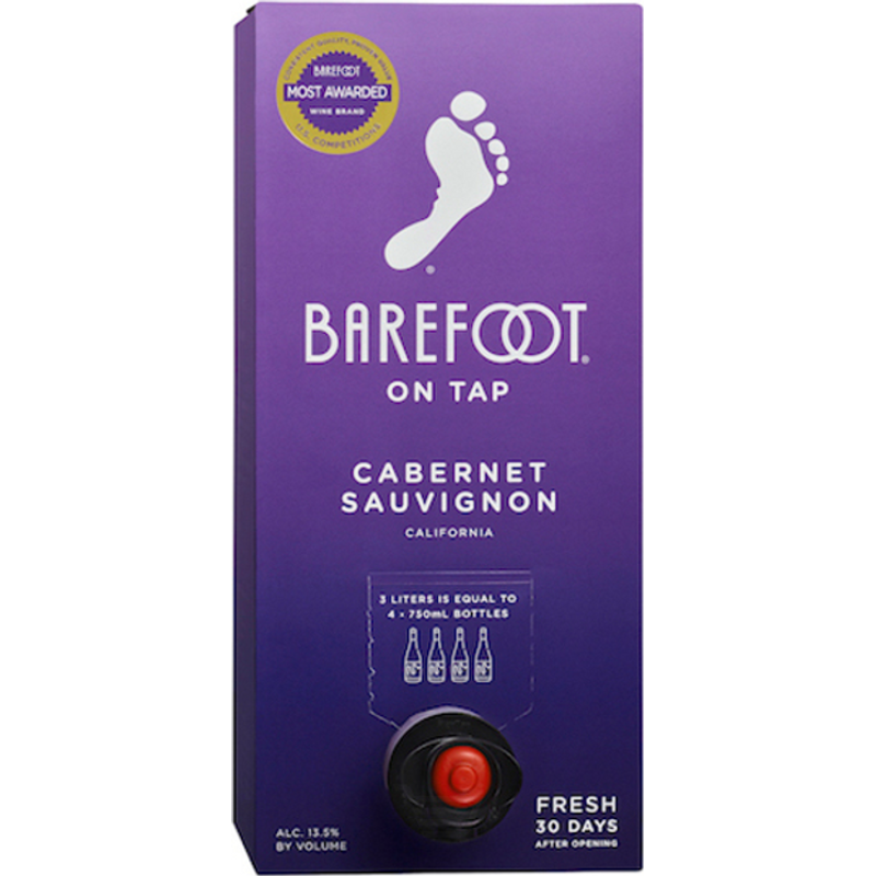 Barefoot On Tap Cabernet Sauvignon 3L Box