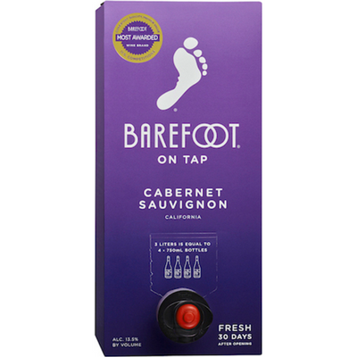 Barefoot On Tap Cabernet Sauvignon 3L Box