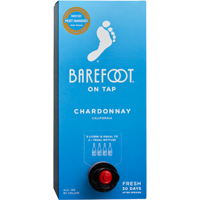 Barefoot On Tap Chardonnay 3L Box