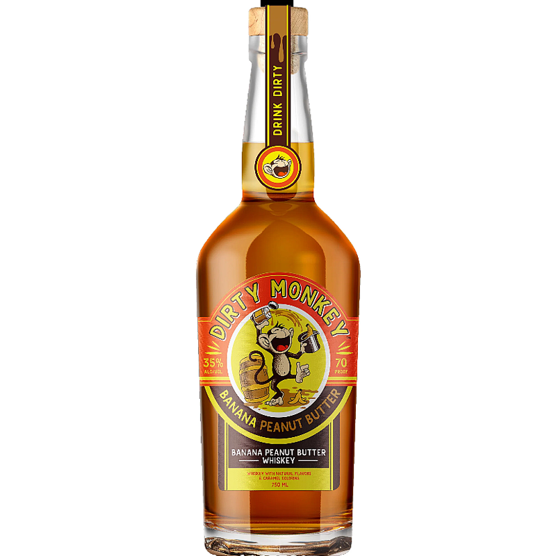 Dirty Monkey Banana Peanut Butter Whiskey 750ml