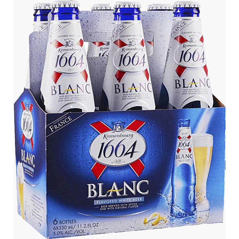 Kronenbourg 1664 Blanc 6 Pack 11.2oz Bottles