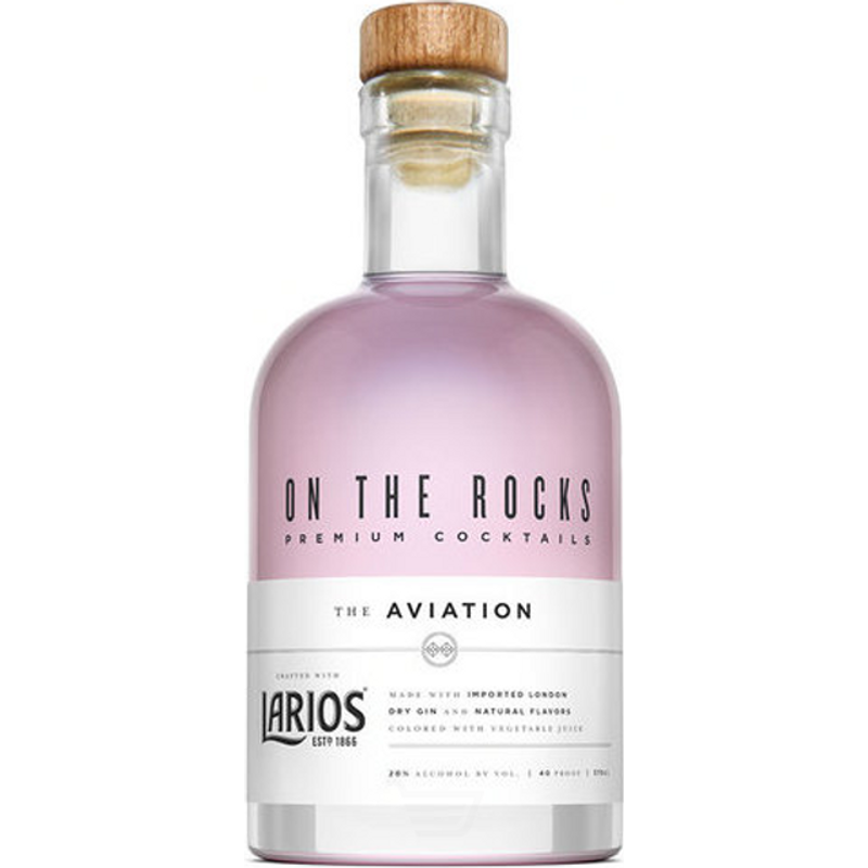 On the Rocks Premium Cocktails The Aviation - Larios 375mL