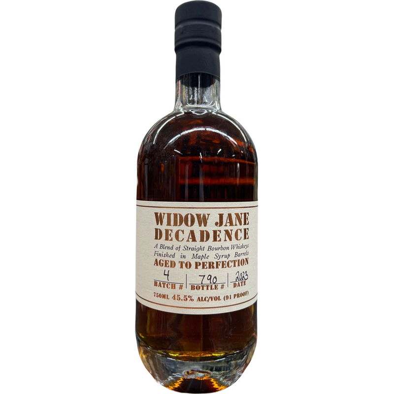 Widow Jane Decadence 10 Year Old Straight Bourbon Whiskey 750ml Bottle