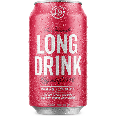 Long Drink Cranberry - Cranberry soda. Real Liquor 12 oz can