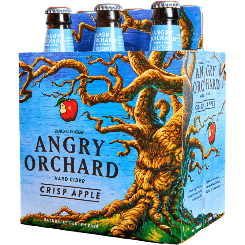 Angry Orchard Crisp Apple Hard Cider 6 Pack 12 oz Bottles