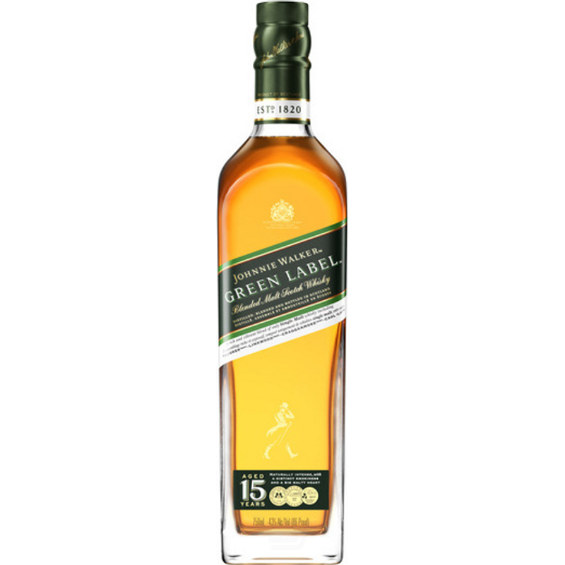 Johnnie Walker Green Label Blended Malt Scotch Whisky 750mL