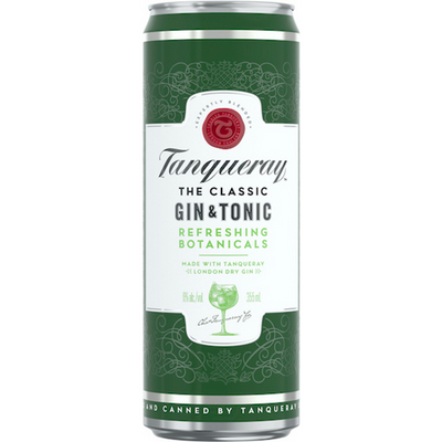 Tanqueray London Dry Gin & Tonic Cans 4x 12 oz cans