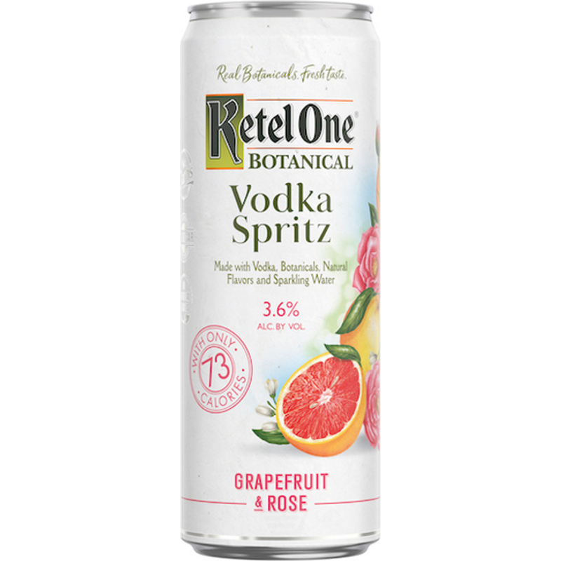 Ketel One Botanical Vodka Spritz Grapefruit & Rose 12 oz Can