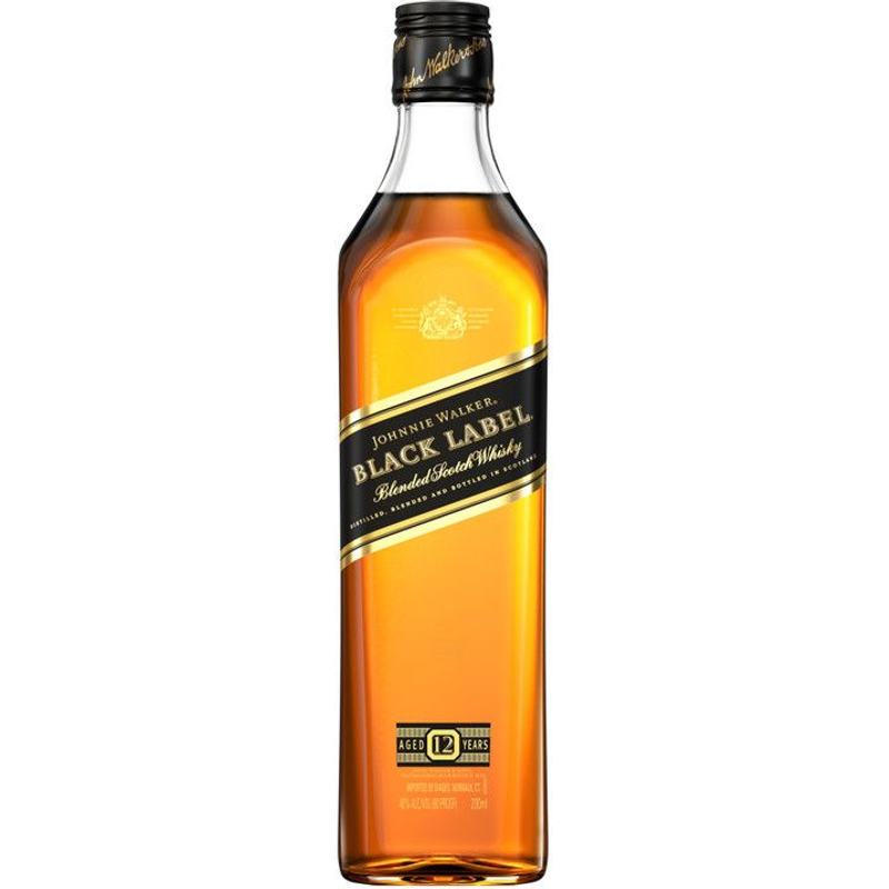 Johnnie Walker Black Label Blended Scotch Whisky 200mL