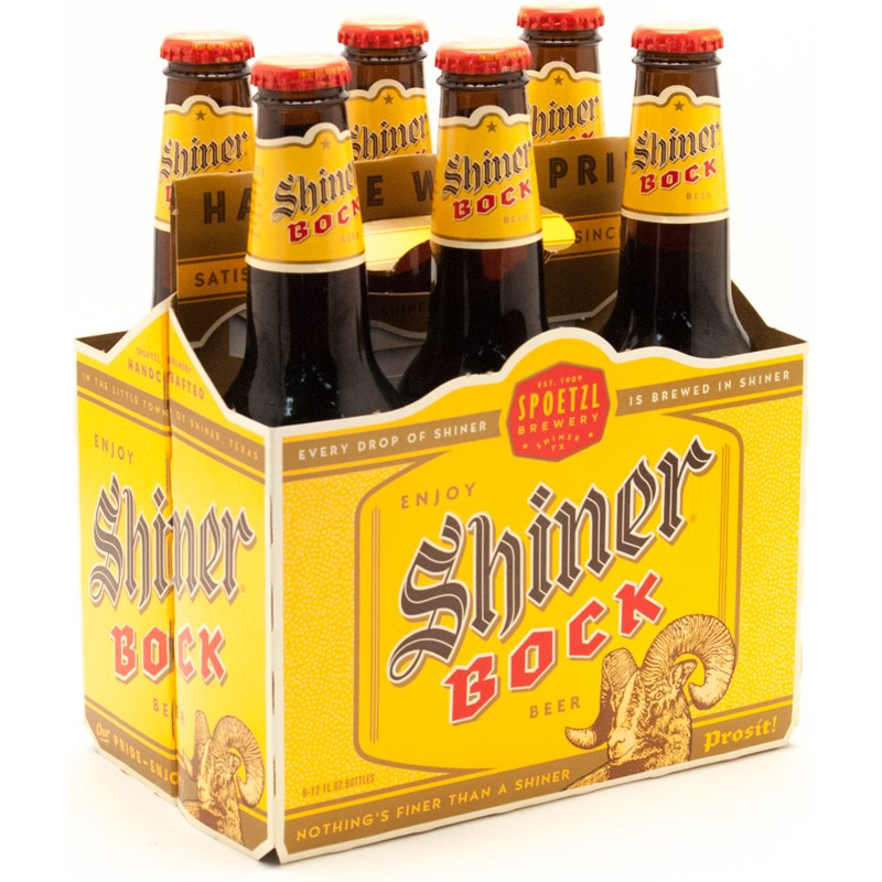 Shiner Bock 6 Pack 12 oz Bottles