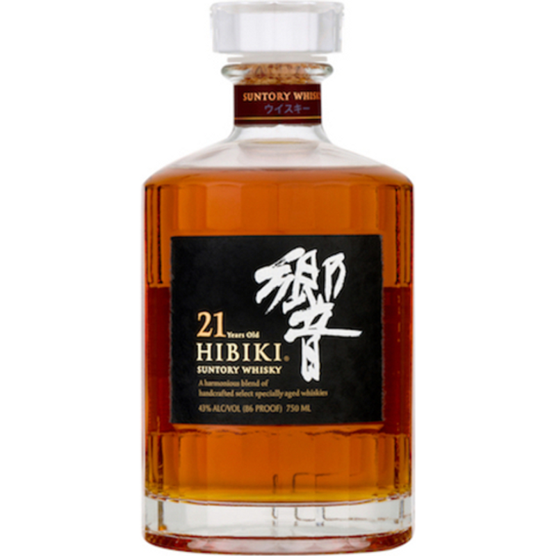 Hibiki 21 Year Old Japanese Whisky 750ml Bottle