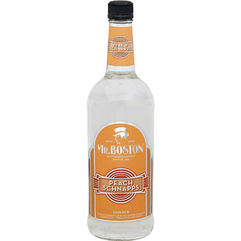 Mr. Boston Peach Schnapps Liqueur 1l Bottle