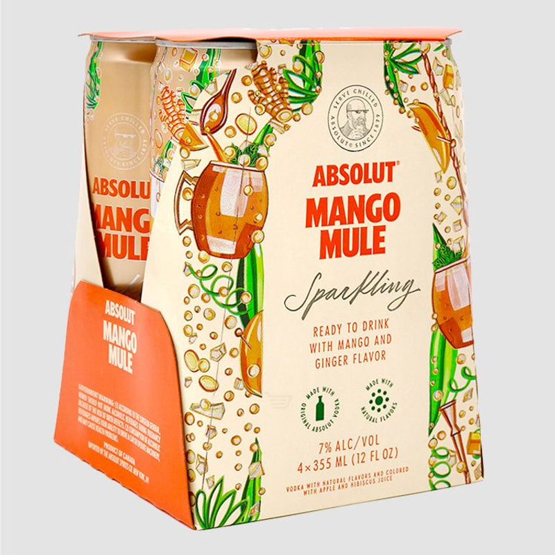 Absolut Mango Mule 4 Pack 12oz Cans