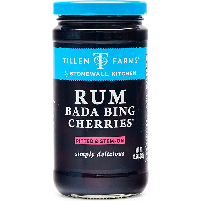 Tillen Farms Rum-Bada Bing Cherries, 14.1 oz