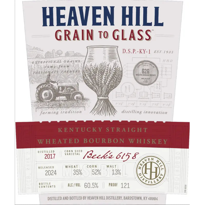 Heaven Hill Grain To Glass Wheated Bourbon Whiskey 750ml